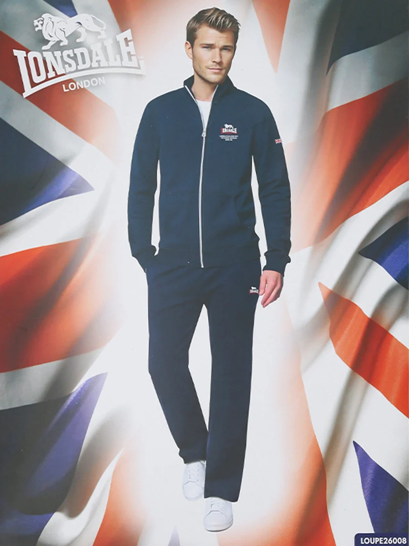 Completo tuta da uomo full zip - blu scuro