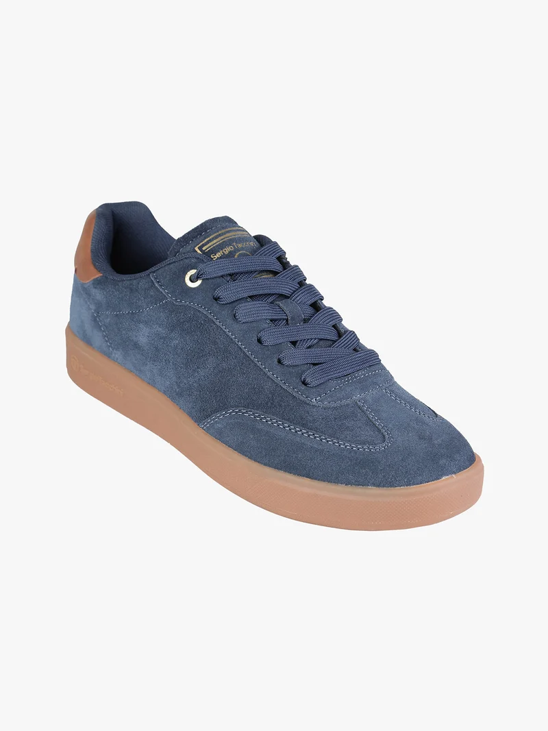 TAORMINA Sneakers in pelle da uomo - blu