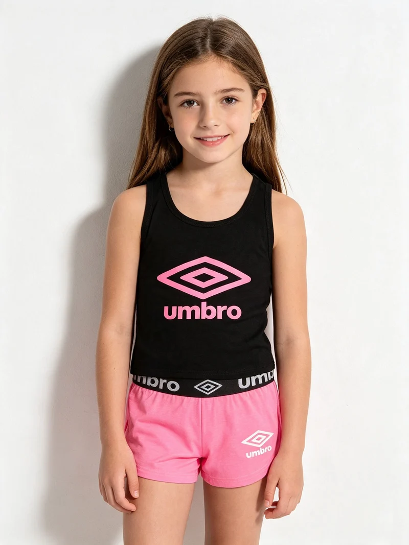 Completo sportivo fluo da ragazza - nero