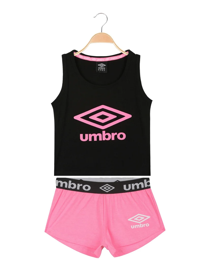 Completo sportivo fluo da ragazza - nero