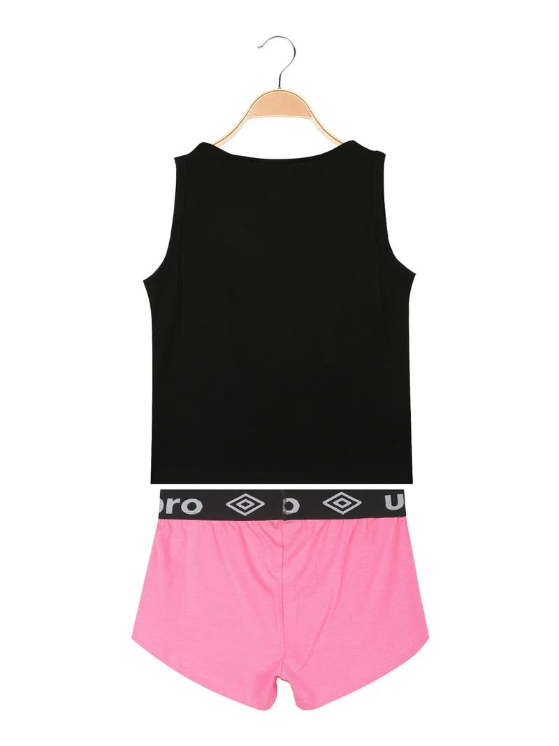 Completo sportivo fluo da ragazza - nero