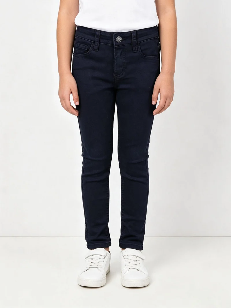 Pantaloni skinny bambina - blu scuro
