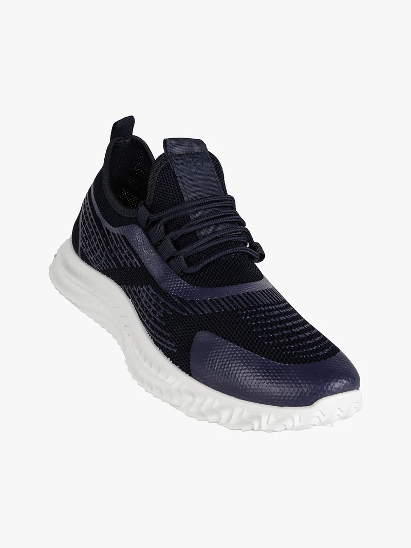 Sneakers sportive uomo in tessuto - blu scuro