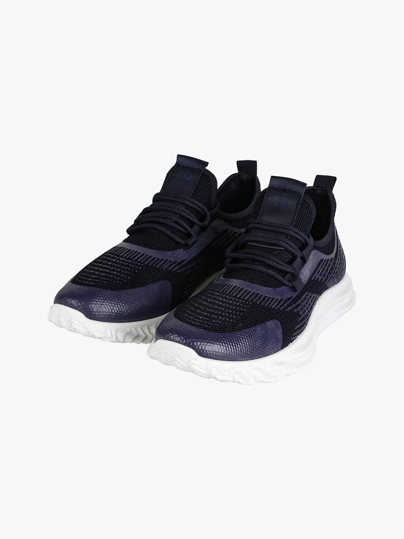 Sneakers sportive uomo in tessuto - blu scuro