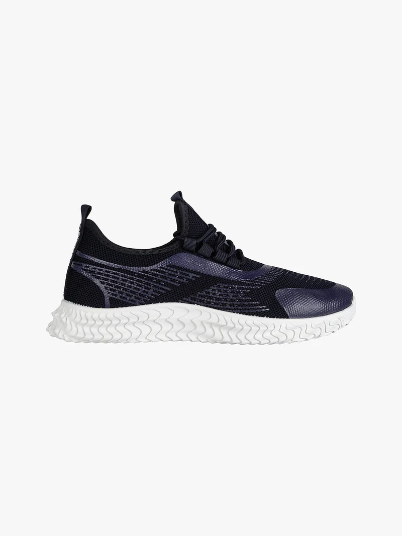 Sneakers sportive uomo in tessuto - blu scuro