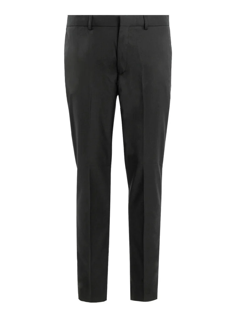 Pantaloni classici da uomo tinta unita - nero