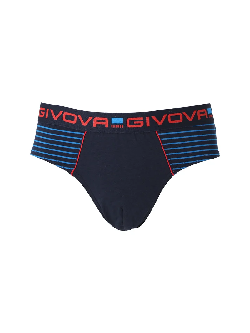 Slip da uomo in cotone bielastico - blu scuro