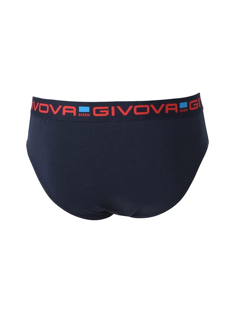 Slip da uomo in cotone bielastico - blu scuro