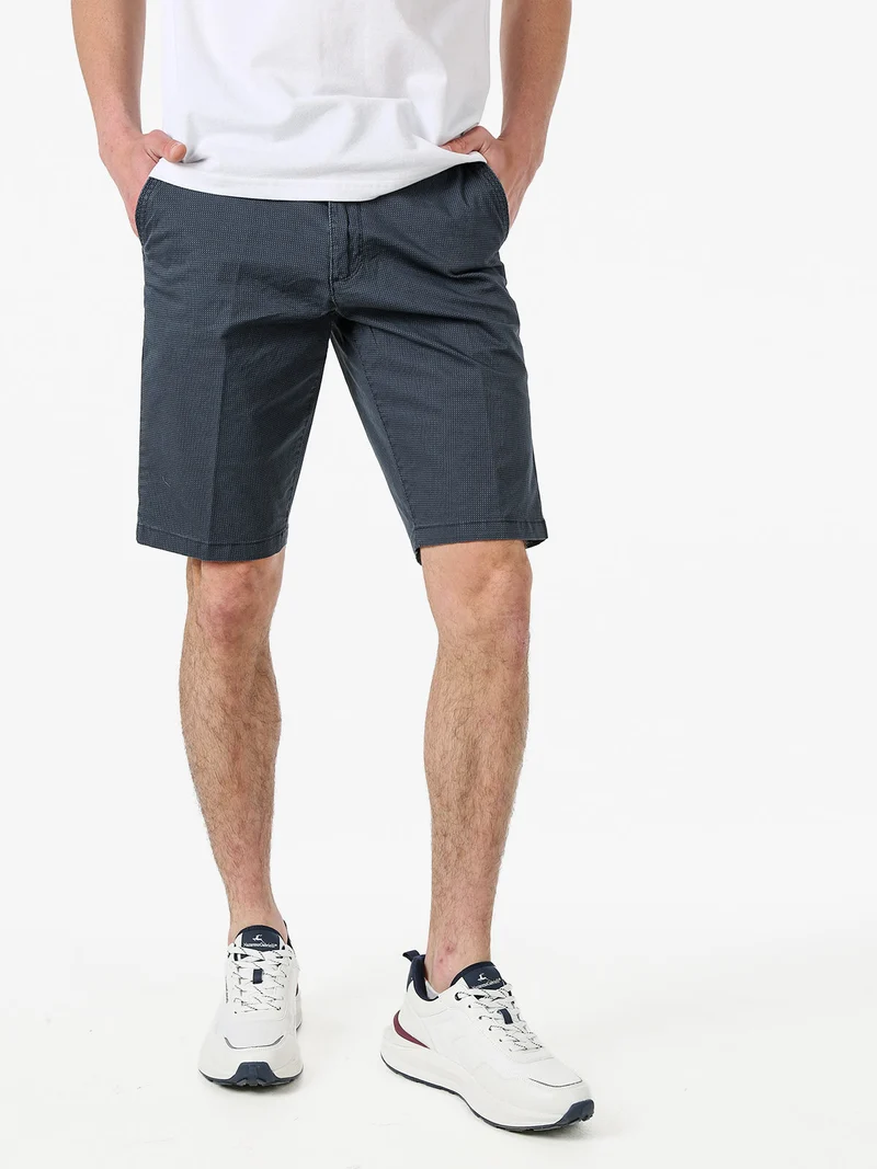 Bermuda da uomo in cotone stretch texturizzati - avion