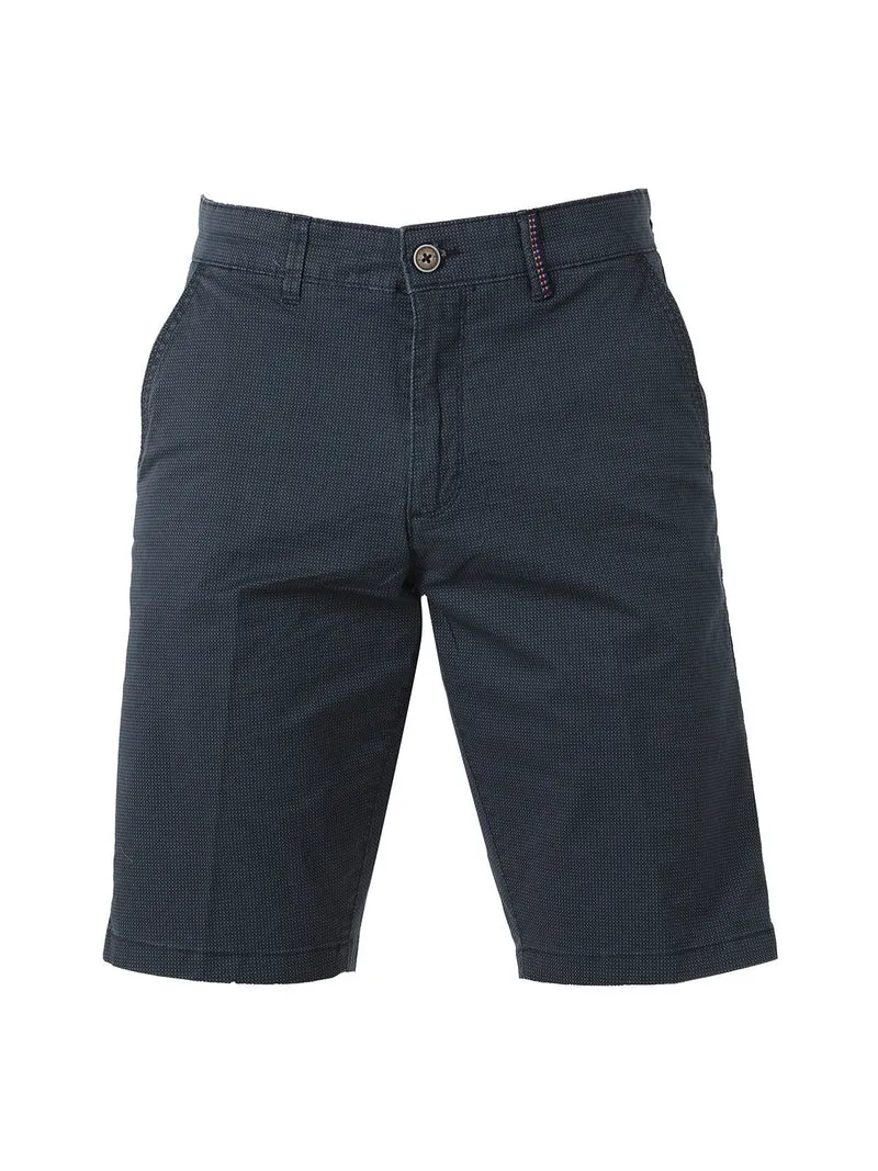Bermuda da uomo in cotone stretch texturizzati - avion
