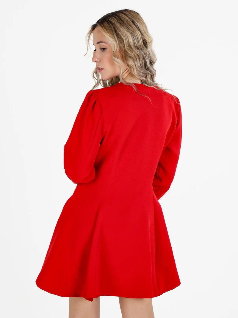 Abito blazer da donna con bottoni doppiopetto - rosso