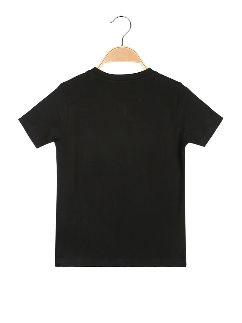 T-shirt da ragazzi in cotone - nero