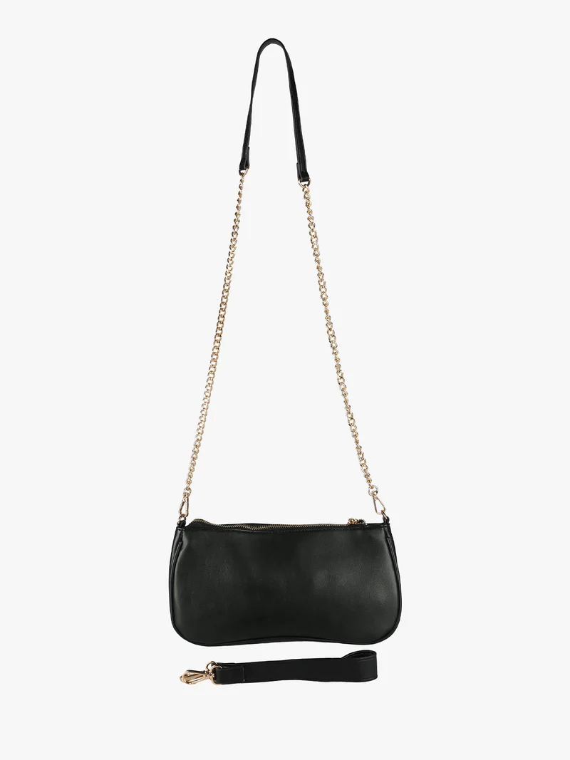 Borsa donna con intrecci - nero