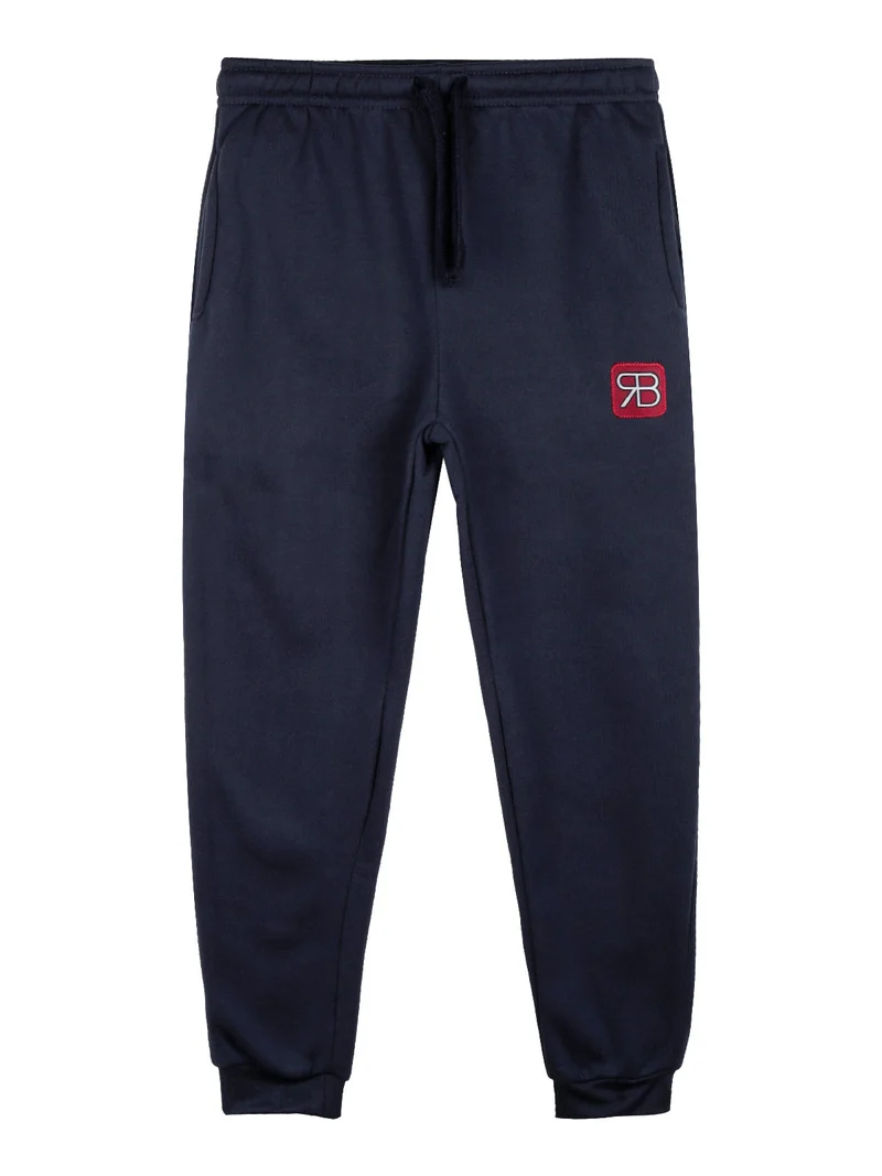 Pantaloni tuta da ragazzo felpati - rosso