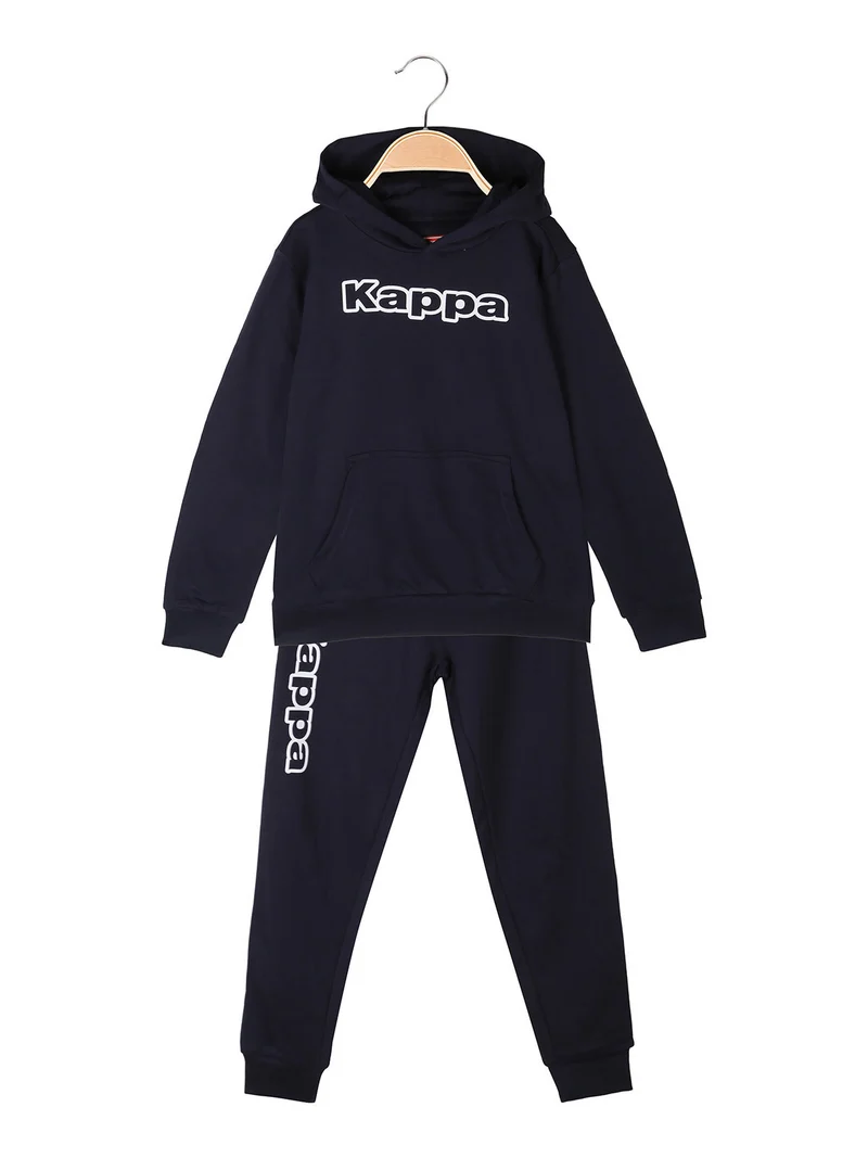 Completo da bambino 2 pezzi con cappuccio - blu scuro