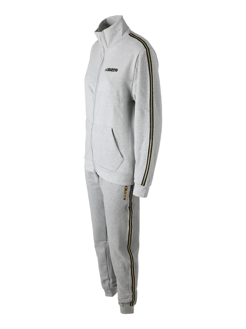 Completo tuta da donna 2 pezzi full zip - grigio