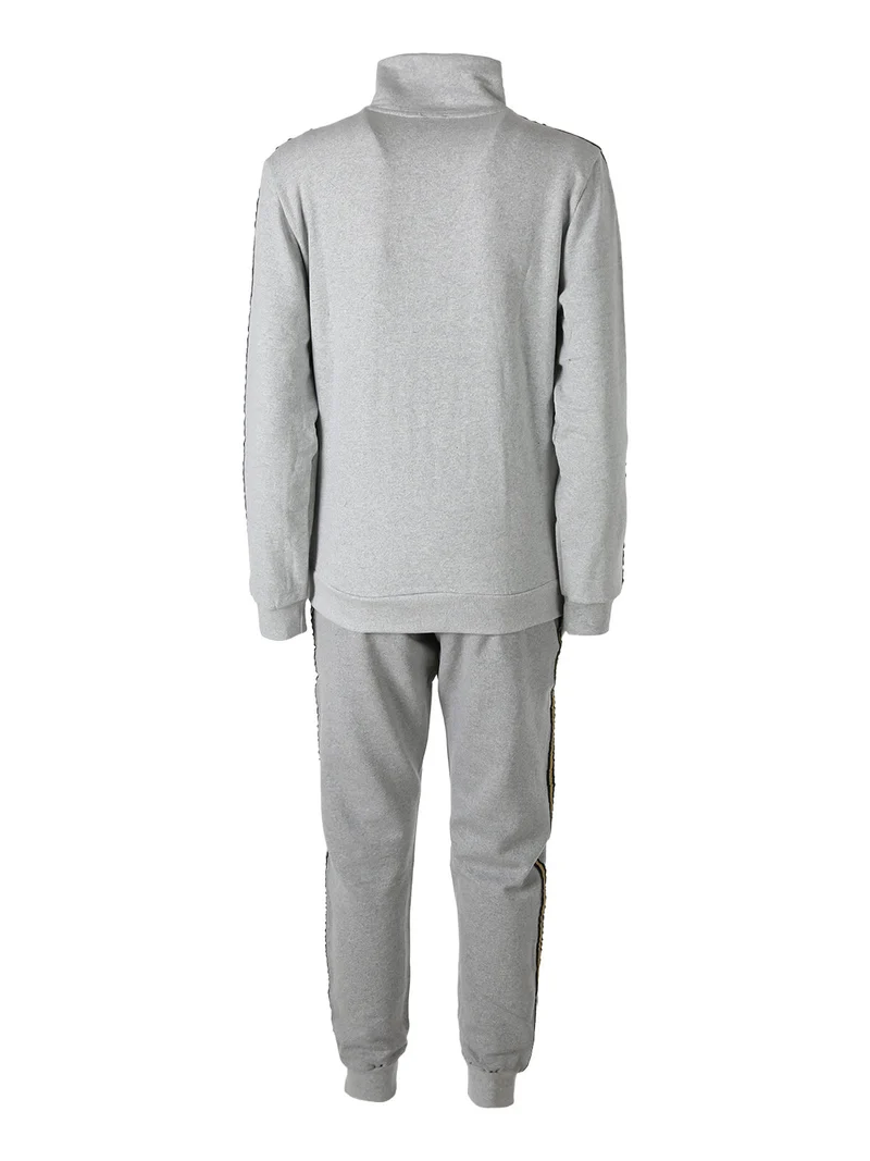 Completo tuta da donna 2 pezzi full zip - grigio