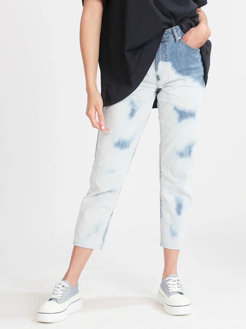 Jeans donna baggy sfumati - jeans