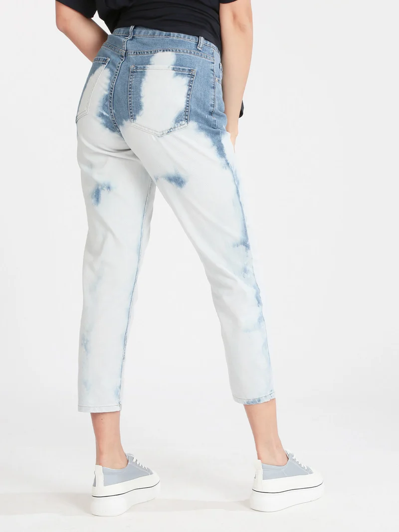 Jeans donna baggy sfumati - jeans