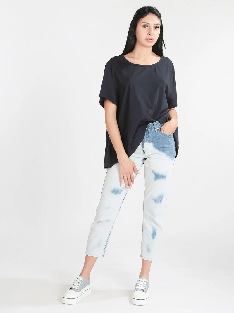 Jeans donna baggy sfumati - jeans
