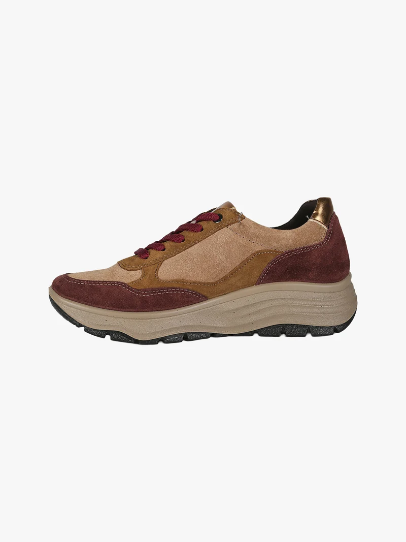 Sneakers donna in pelle scamosciata - multicolore