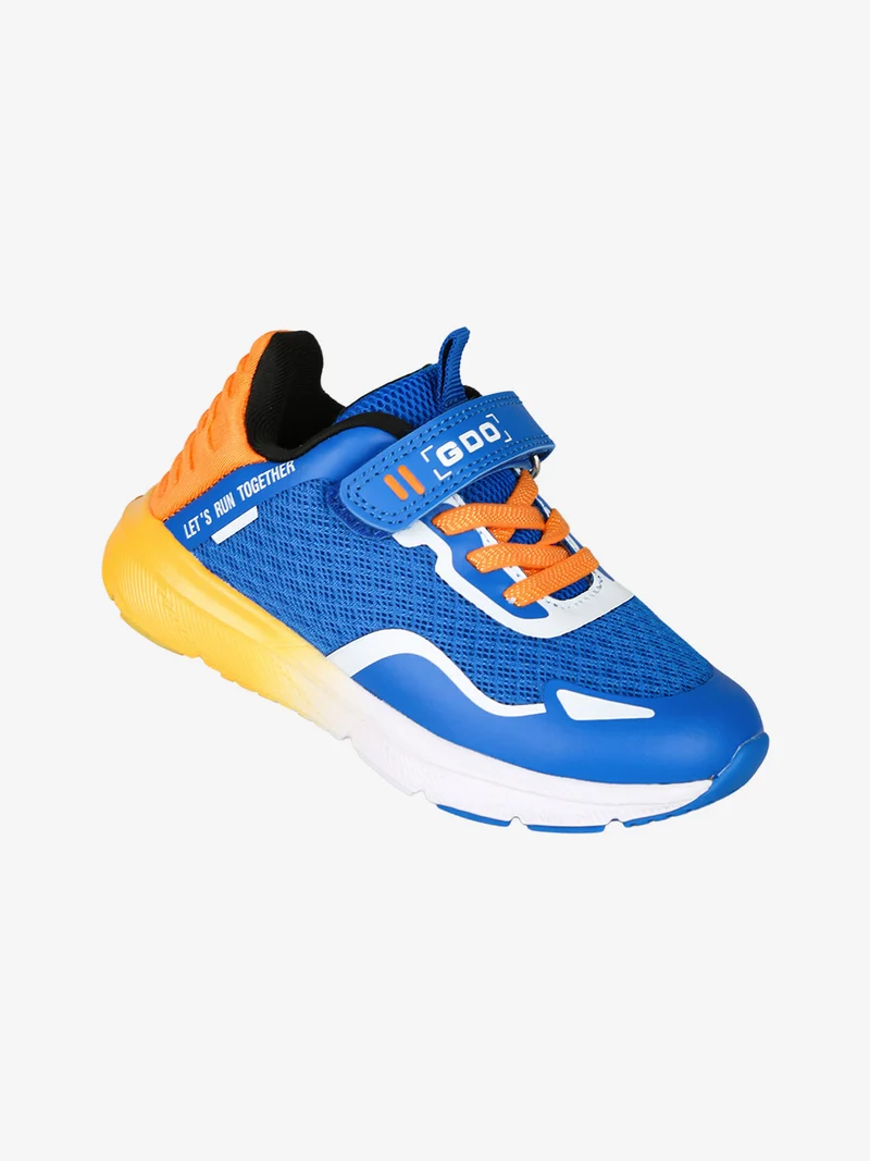 Sneakers da bambino con cinturino a strappo - blu