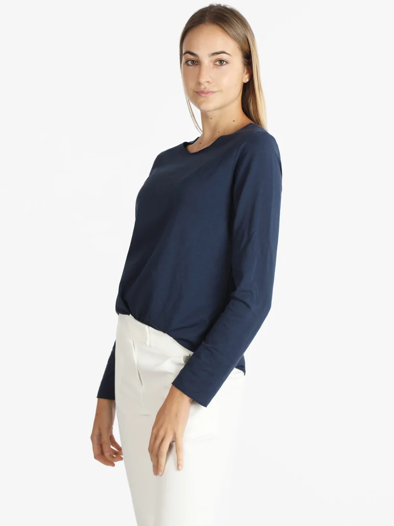 Maxi t-shirt donna oversize - blu scuro