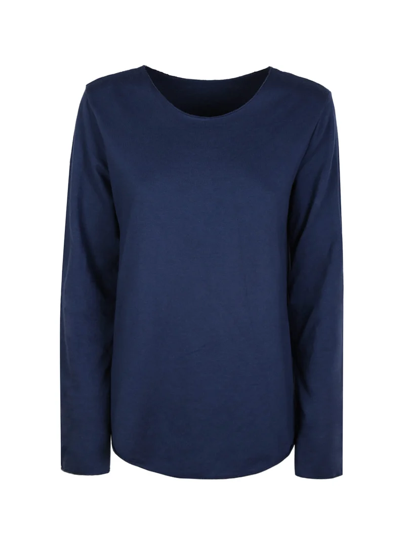 Maxi t-shirt donna oversize - blu scuro