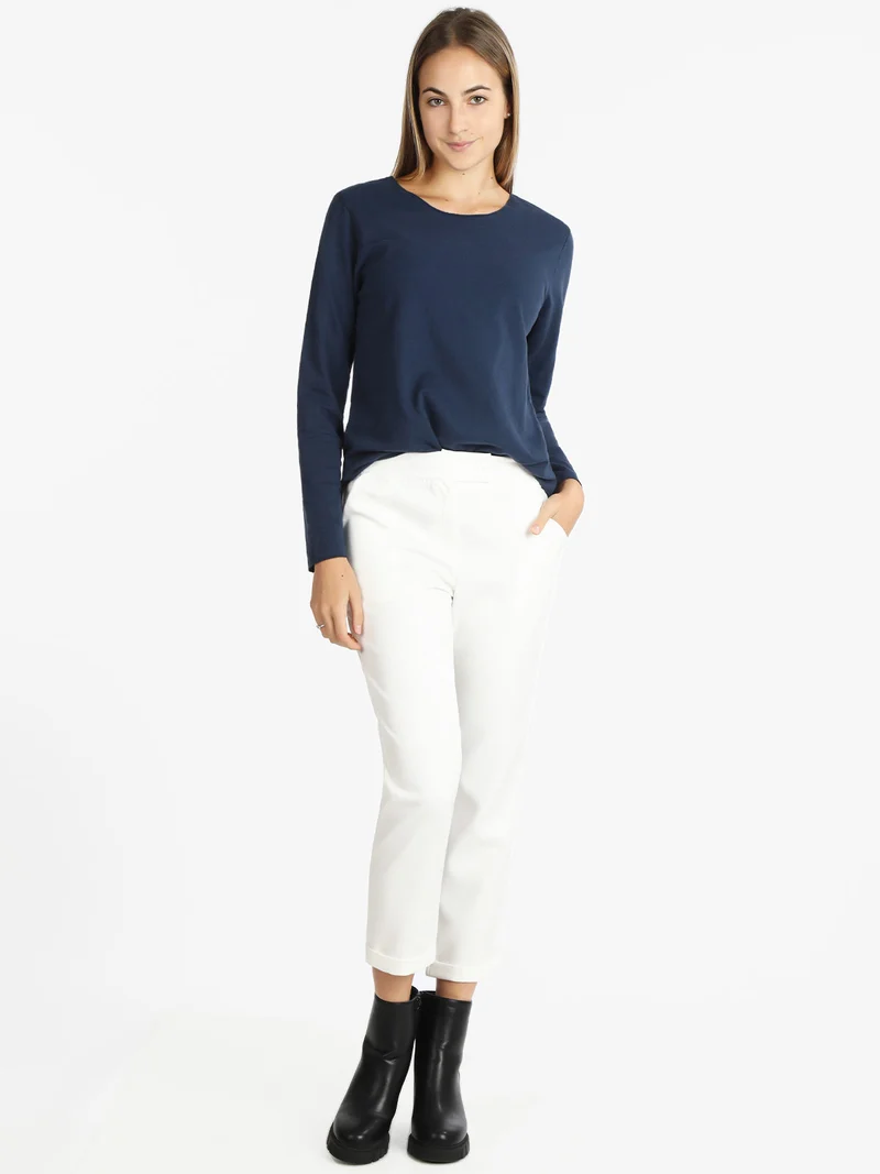 Maxi t-shirt donna oversize - blu scuro