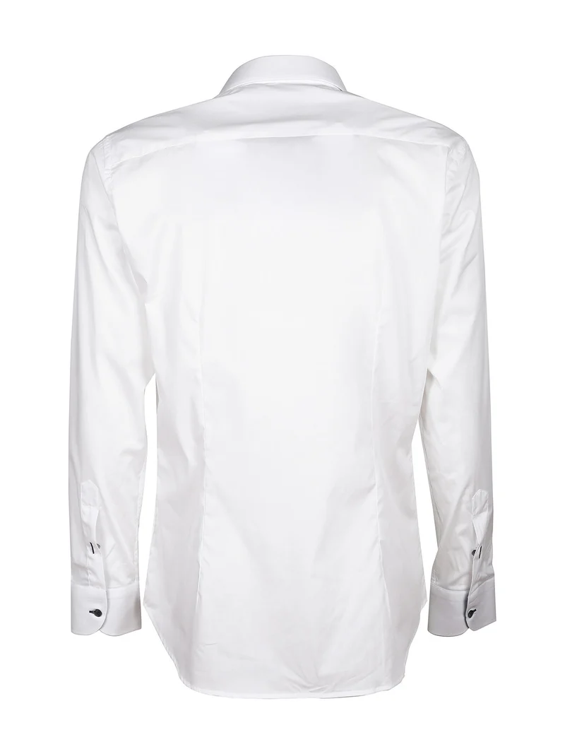 Camicia uomo slim fit a maniche lunghe - bianco