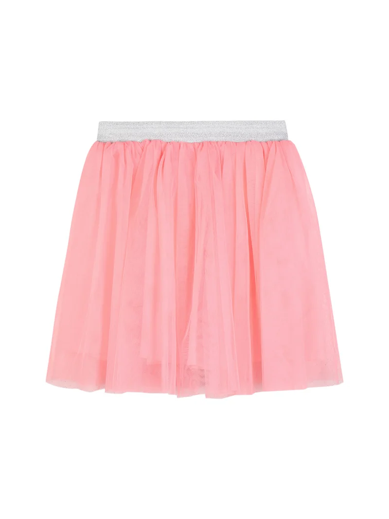 Completo da bambina t-shirt + gonna in tulle - corallo