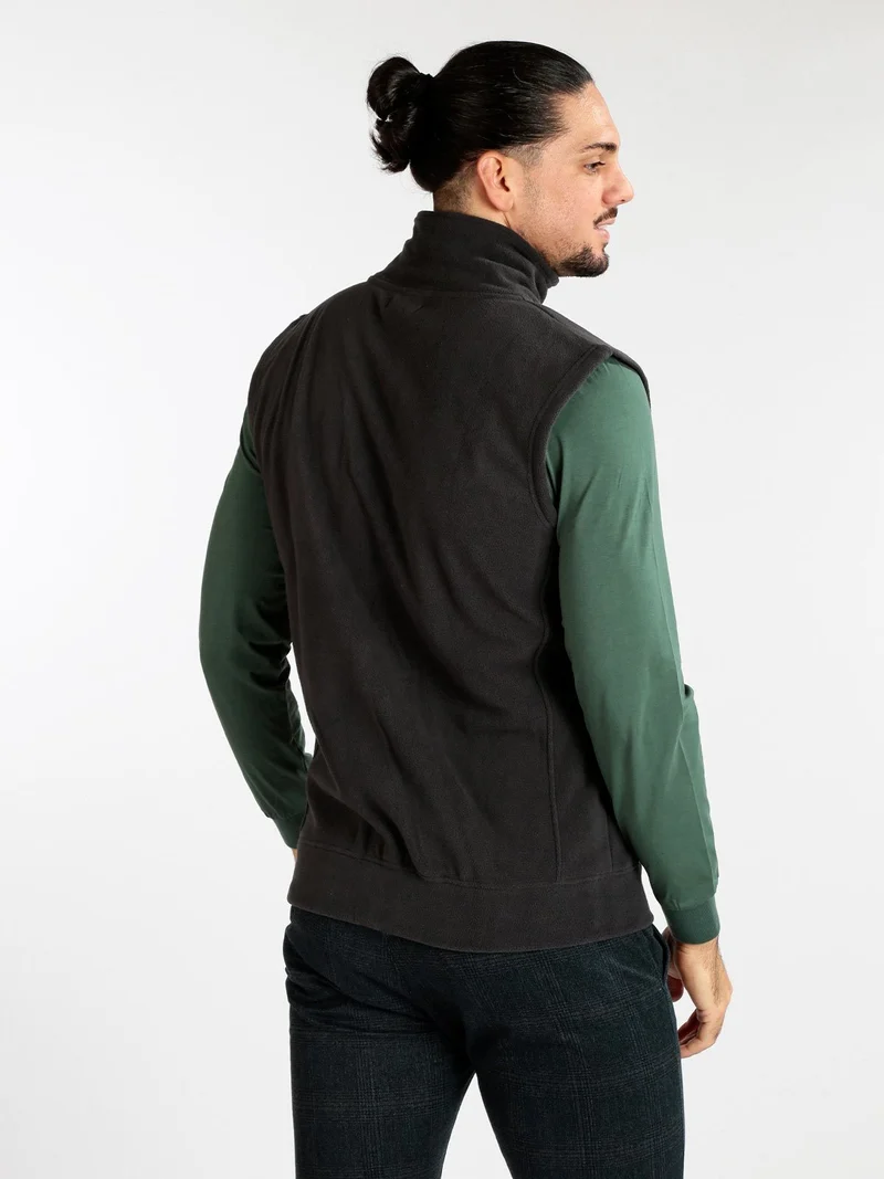 Gilet uomo in pile - antracite