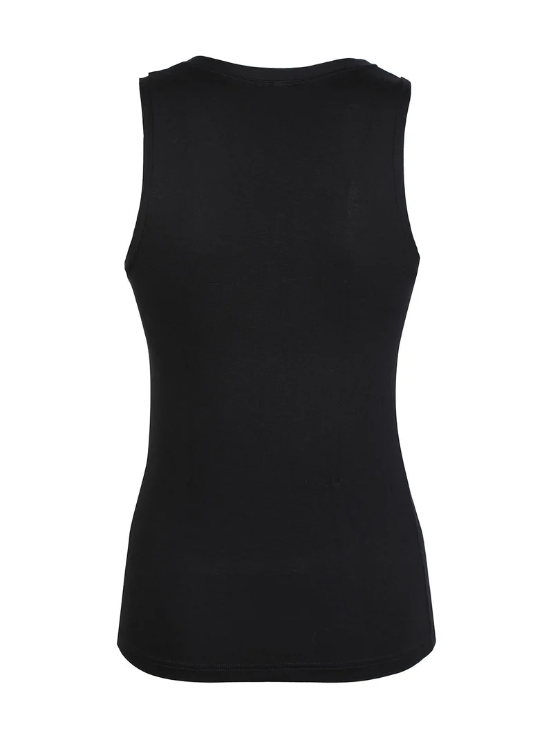 Canotta intima donna spalla larga - nero
