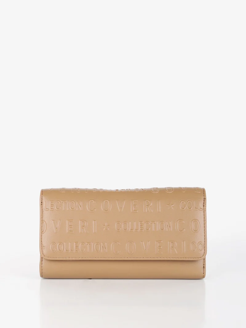 Portafoglio rettangolare donna con bottone - khaki