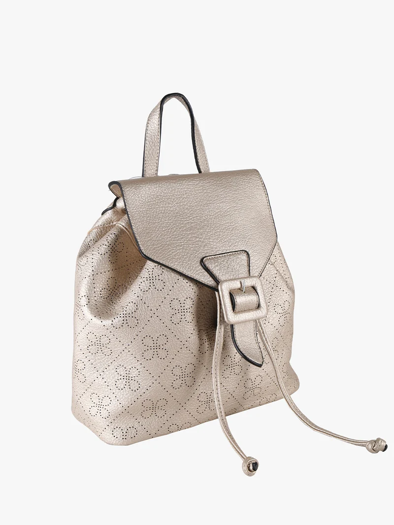 Zaino donna con bottone - oro