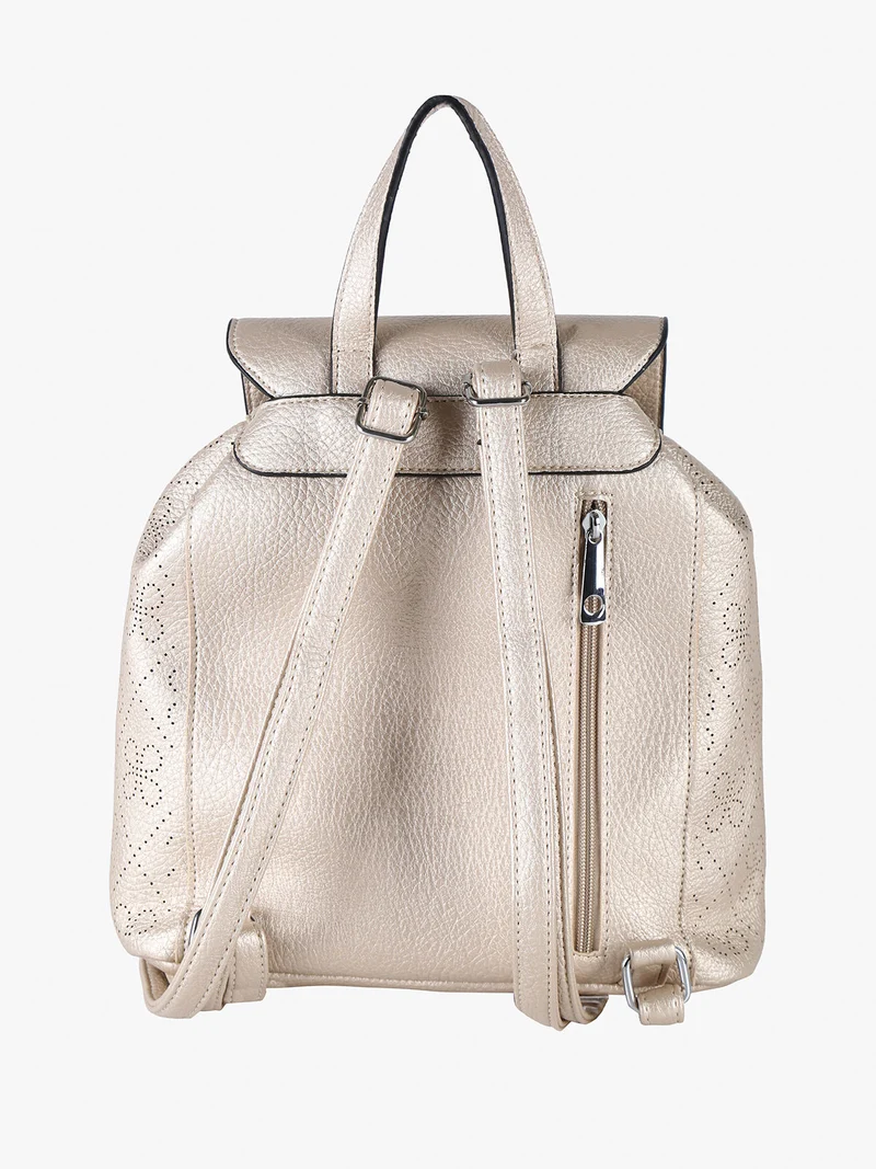 Zaino donna con bottone - oro