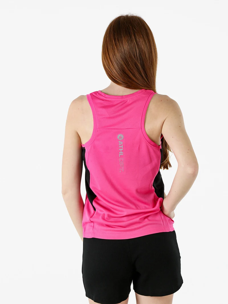 Canotta sportiva da donna traspirante - fucsia