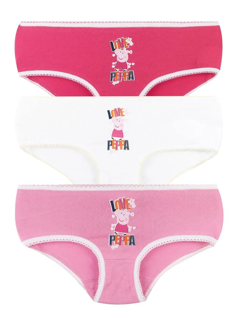 Tris slip bambina con stampa - assortito