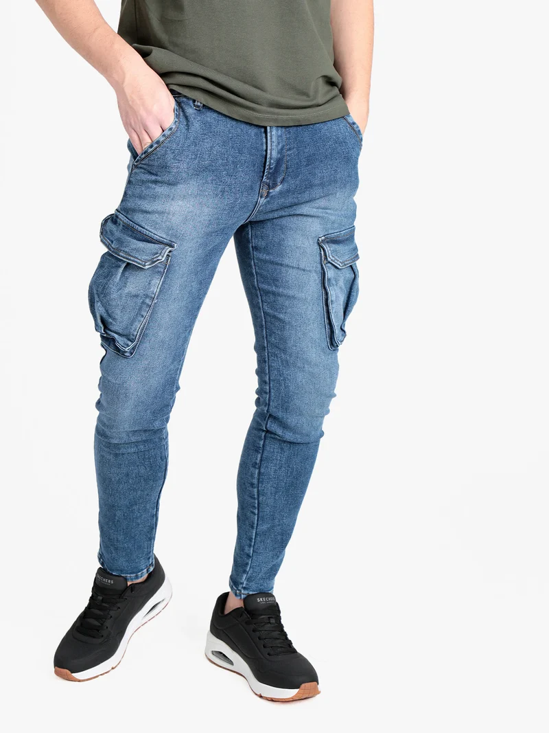 Jeans cargo da uomo - jeans