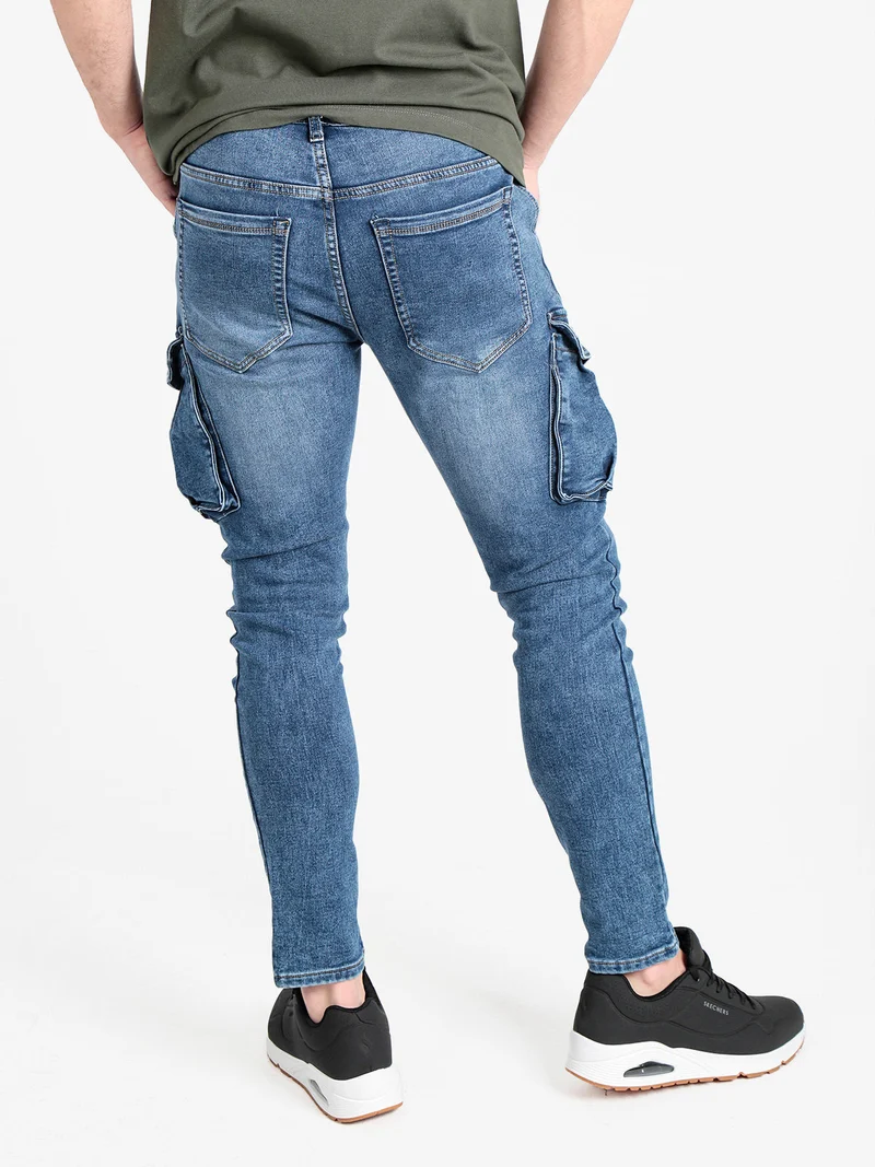 Jeans cargo da uomo - jeans