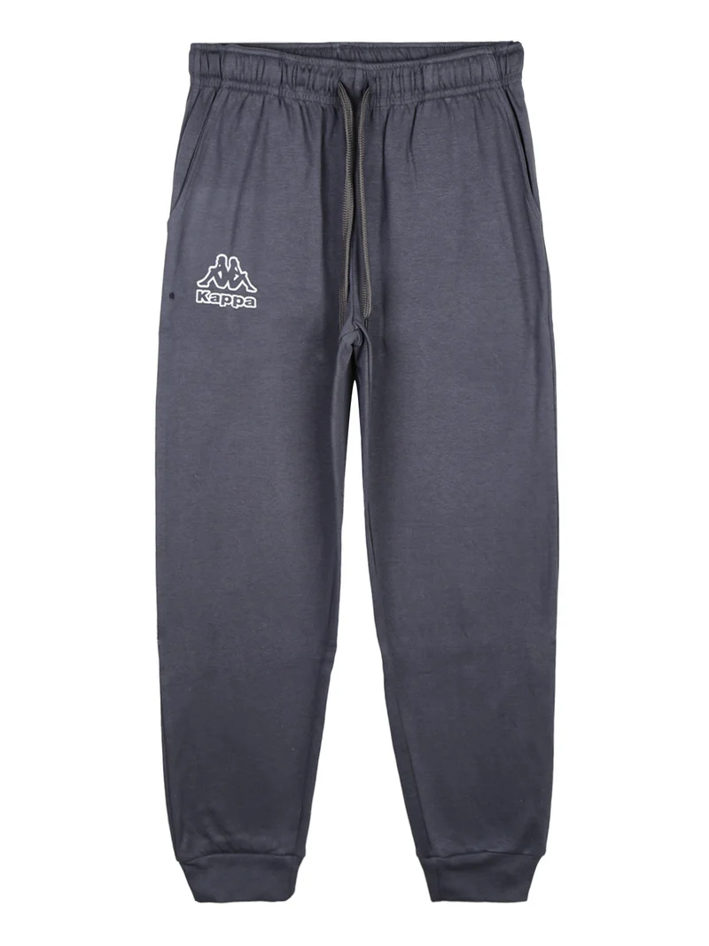 Pigiama lungo da ragazzo in cotone interlock - nero