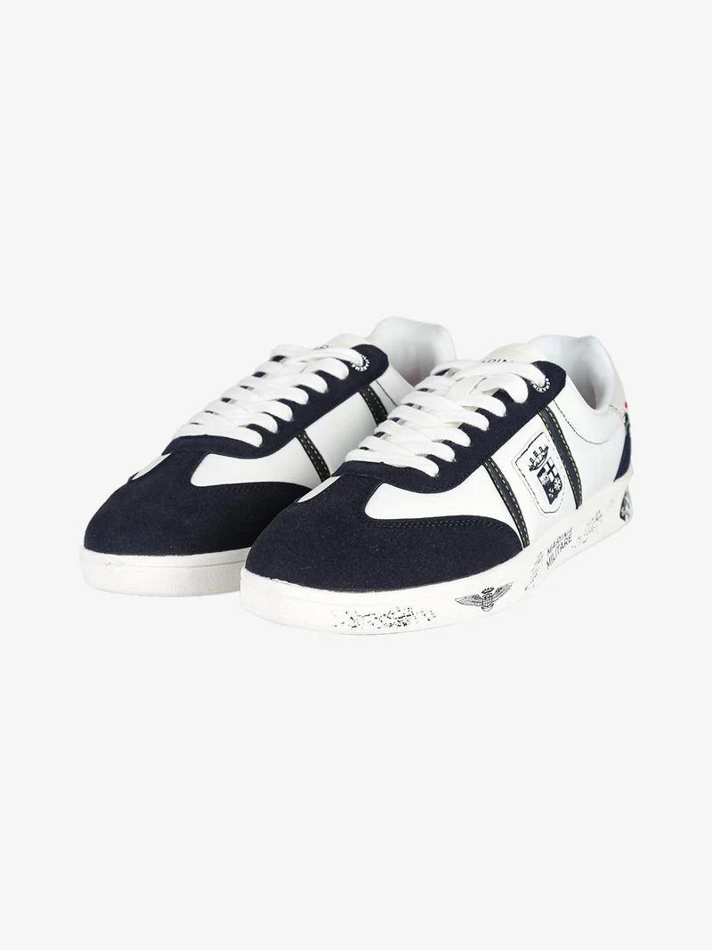 Sneakers basse da uomo stringate - bianco