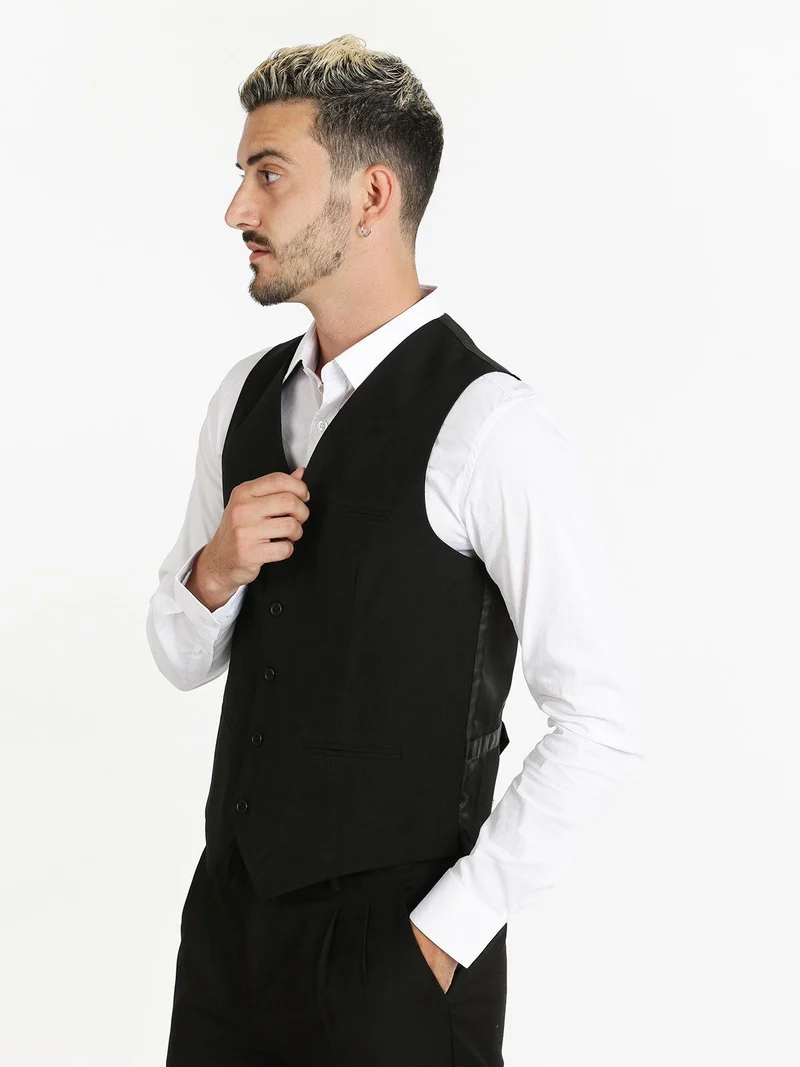Gilet da uomo elegante - nero