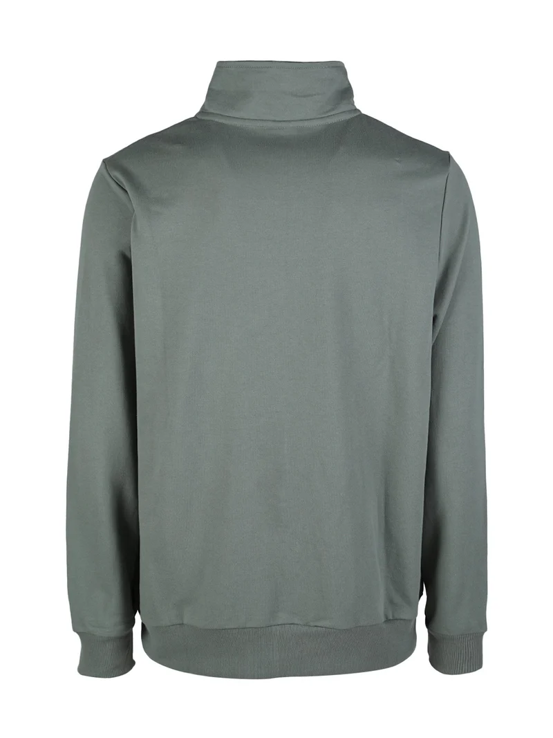 Felpa da uomo full zip - acqua marina