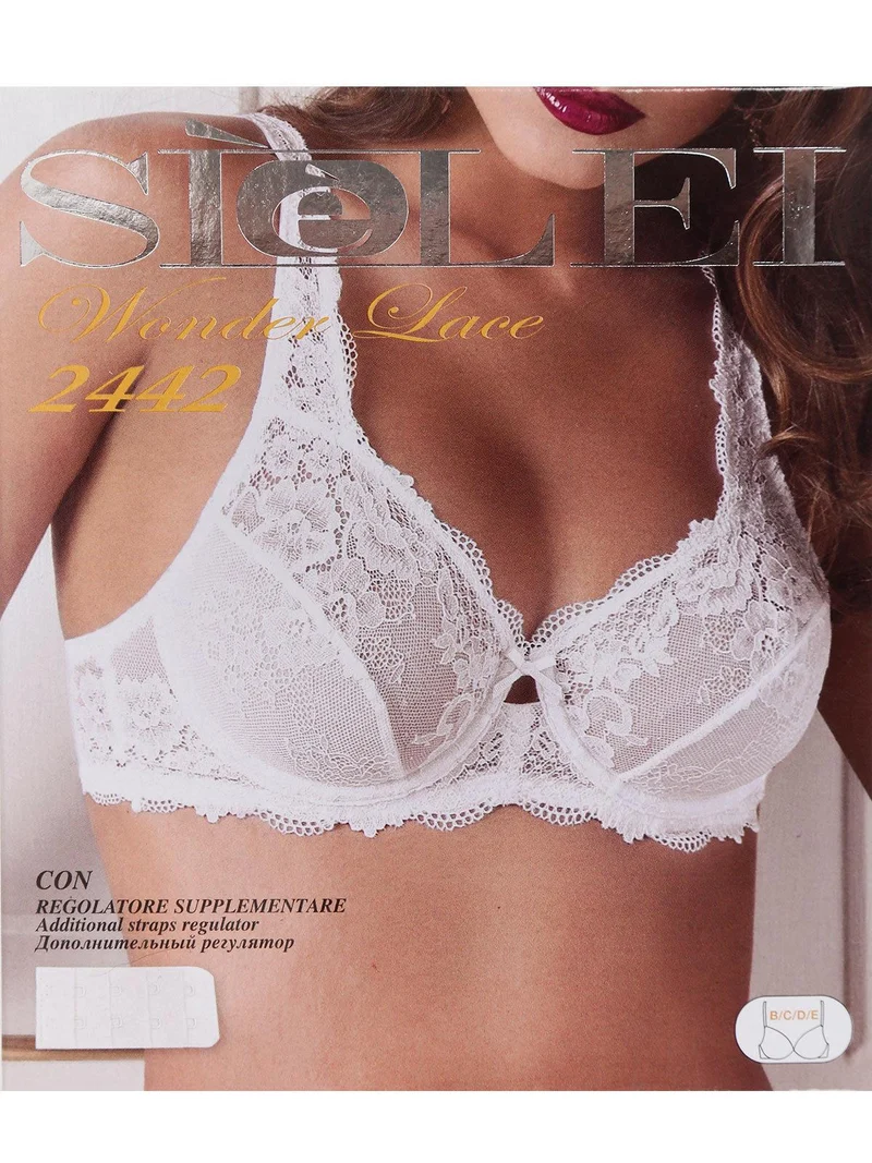Reggiseno francese con ferretto coppa C 2442 - bianco
