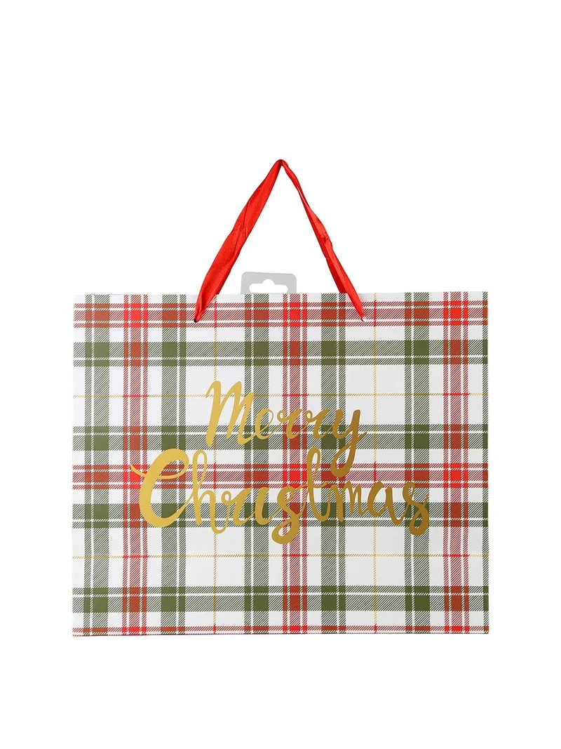 Sacchetto regalo di Natale rettangolare - panna