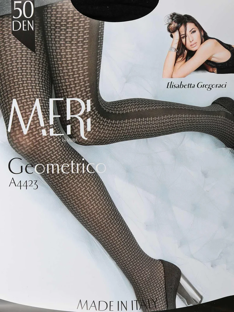 Collant Geometrico 50 Denari A4423 - nero