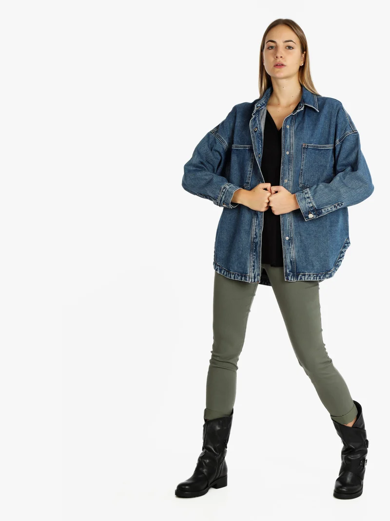 Giacca donna in jeans oversize - jeans