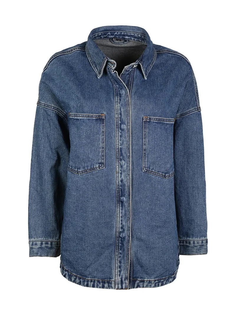 Giacca donna in jeans oversize - jeans