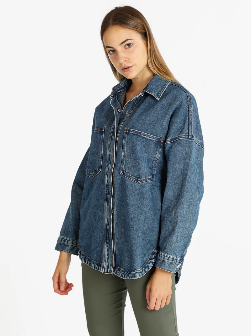 Giacca donna in jeans oversize - jeans